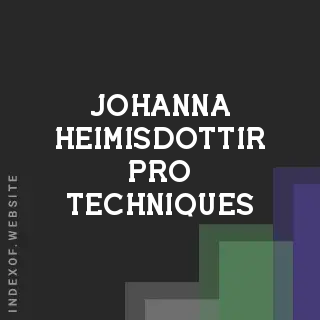 Johanna Heimisdottir Pro Techniques | Indexof