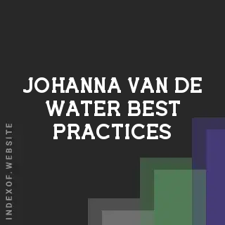 Johanna van de Water Best Practices | Indexof