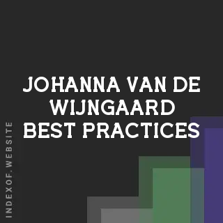 Johanna van de Wijngaard Best Practices | Indexof