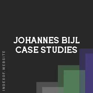 Johannes Bijl Case Studies | Indexof