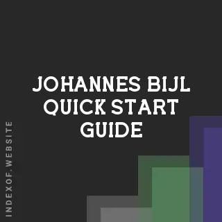 Johannes Bijl Quick Start Guide | Indexof