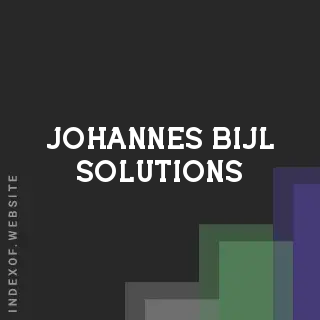 Johannes Bijl Solutions | Indexof