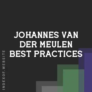 Johannes van der Meulen Best Practices | Indexof