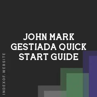 John Mark Gestiada Quick Start Guide | Indexof