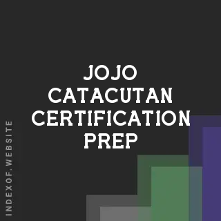 Jojo Catacutan Certification Prep | Indexof
