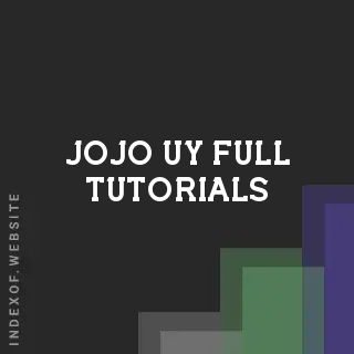 Jojo Uy Full Tutorials | Indexof