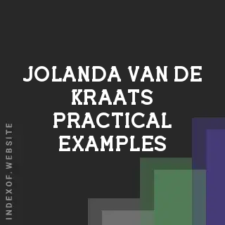 Jolanda van de Kraats Practical Examples | Indexof