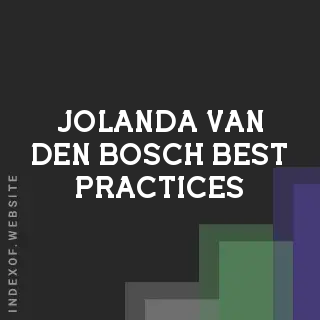 Jolanda van den Bosch Best Practices | Indexof