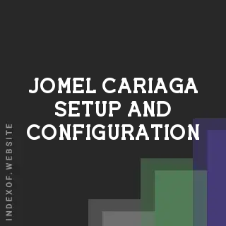 Jomel Cariaga Setup and Configuration | Indexof