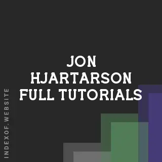 Jon Hjartarson Full Tutorials | Indexof
