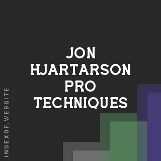 Jon Hjartarson Pro Techniques | Indexof