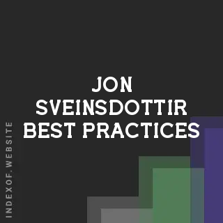 Jon Sveinsdottir Best Practices | Indexof