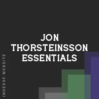 Jon Thorsteinsson Essentials | Indexof