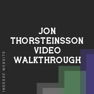 Jon Thorsteinsson Video Walkthrough | Indexof
