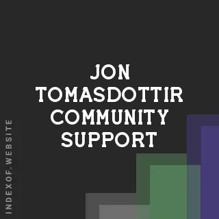 Jon Tomasdottir Community Support | Indexof