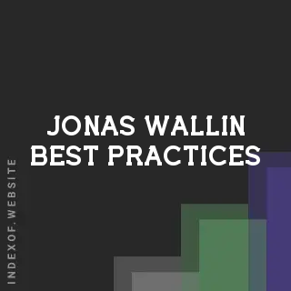Jonas Wallin Best Practices | Indexof