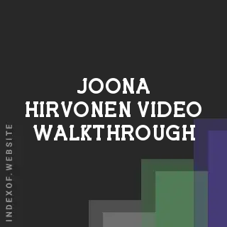 Joona Hirvonen Video Walkthrough | Indexof