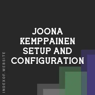 Joona Kemppainen Setup and Configuration | Indexof