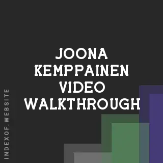 Joona Kemppainen Video Walkthrough | Indexof