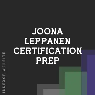 Joona Leppanen Certification Prep | Indexof