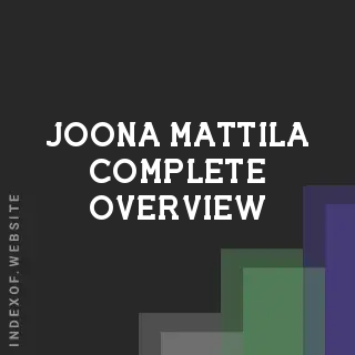 Joona Mattila Complete Overview | Indexof