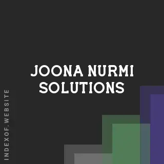 Joona Nurmi Solutions | Indexof