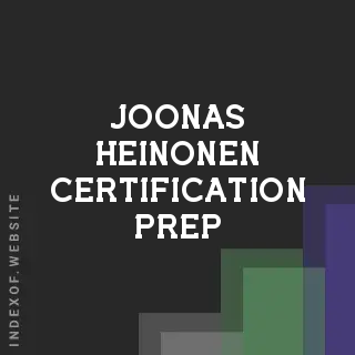 Joonas Heinonen Certification Prep | Indexof