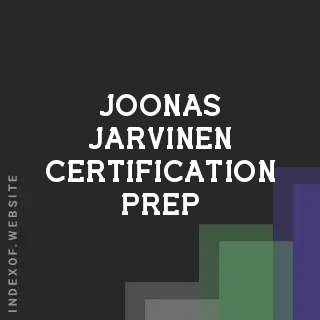 Joonas Jarvinen Certification Prep | Indexof