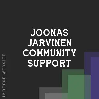 Joonas Jarvinen Community Support | Indexof