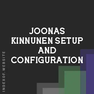 Joonas Kinnunen Setup and Configuration | Indexof