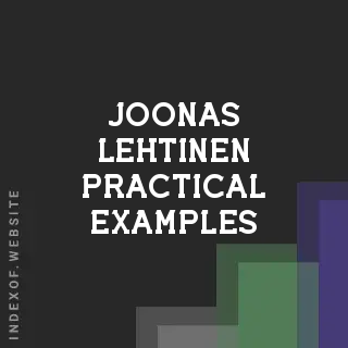 Joonas Lehtinen Practical Examples | Indexof