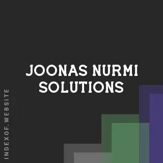 Joonas Nurmi Solutions | Indexof
