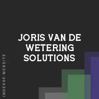 Joris van de Wetering Solutions | Indexof