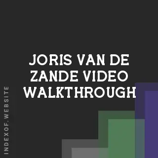 Joris van de Zande Video Walkthrough | Indexof
