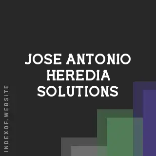 Jose Antonio Heredia Solutions | Indexof