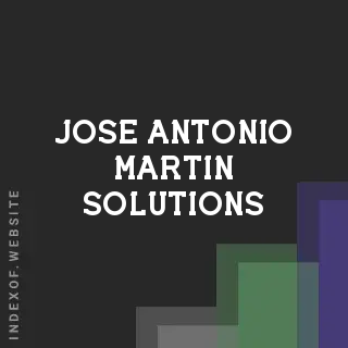 Jose Antonio Martin Solutions | Indexof