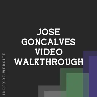 Jose Goncalves Video Walkthrough | Indexof