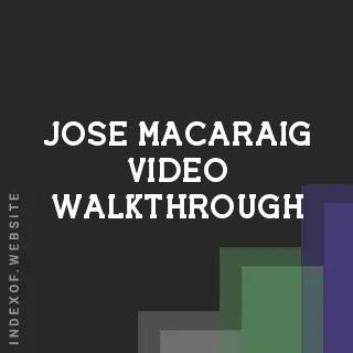 Jose Macaraig Video Walkthrough | Indexof