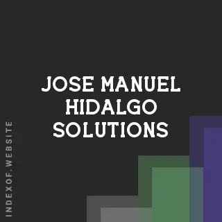 Jose Manuel Hidalgo Solutions | Indexof