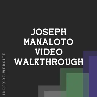 Joseph Manaloto Video Walkthrough | Indexof