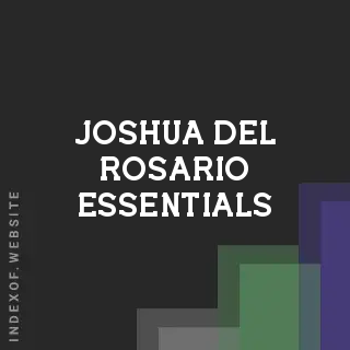 Joshua Del Rosario Essentials | Indexof