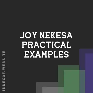 Joy Nekesa Practical Examples | Indexof