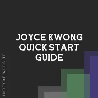 Joyce Kwong Quick Start Guide | Indexof