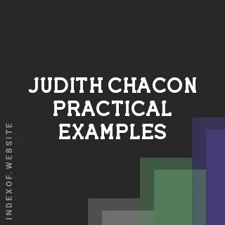 Judith Chacon Practical Examples | Indexof