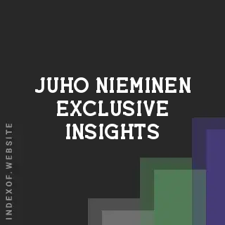Juho Nieminen Exclusive Insights | Indexof