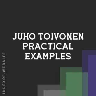 Juho Toivonen Practical Examples | Indexof
