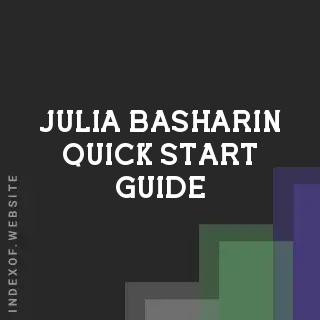 Julia Basharin Quick Start Guide | Indexof
