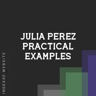 Julia Perez Practical Examples | Indexof