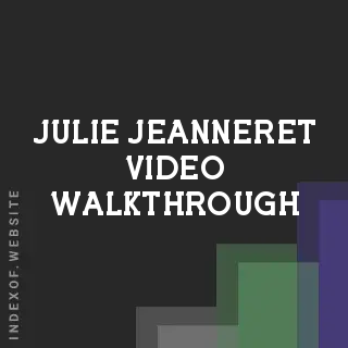 Julie Jeanneret Video Walkthrough | Indexof