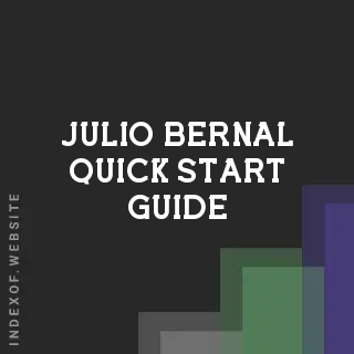 Julio Bernal Quick Start Guide | Indexof